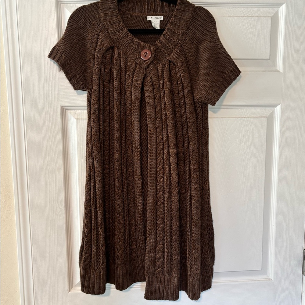 Hannah Brown Cable Knit Sweater Top
